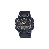 Casio World Time Black Resin Strap