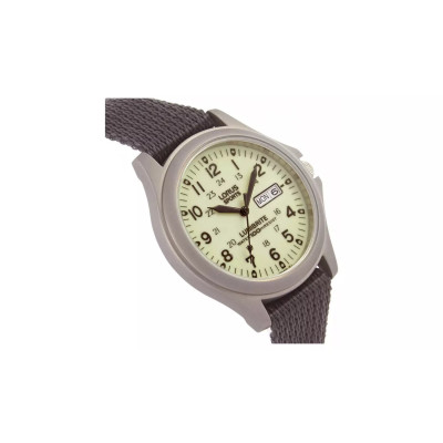 Lorus Men's Lumibrite Grey Fabric Web Strap Watch