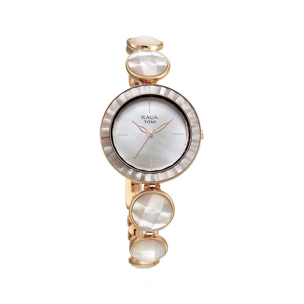 Titan Analog Silver Dial Women's Watch