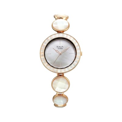 Titan Analog Silver Dial Women's Watch