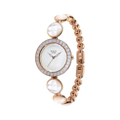 Titan Analog Silver Dial Women's Watch