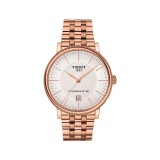 Tissot mens Carson Stainless Steel Dress Watch Rose Gold