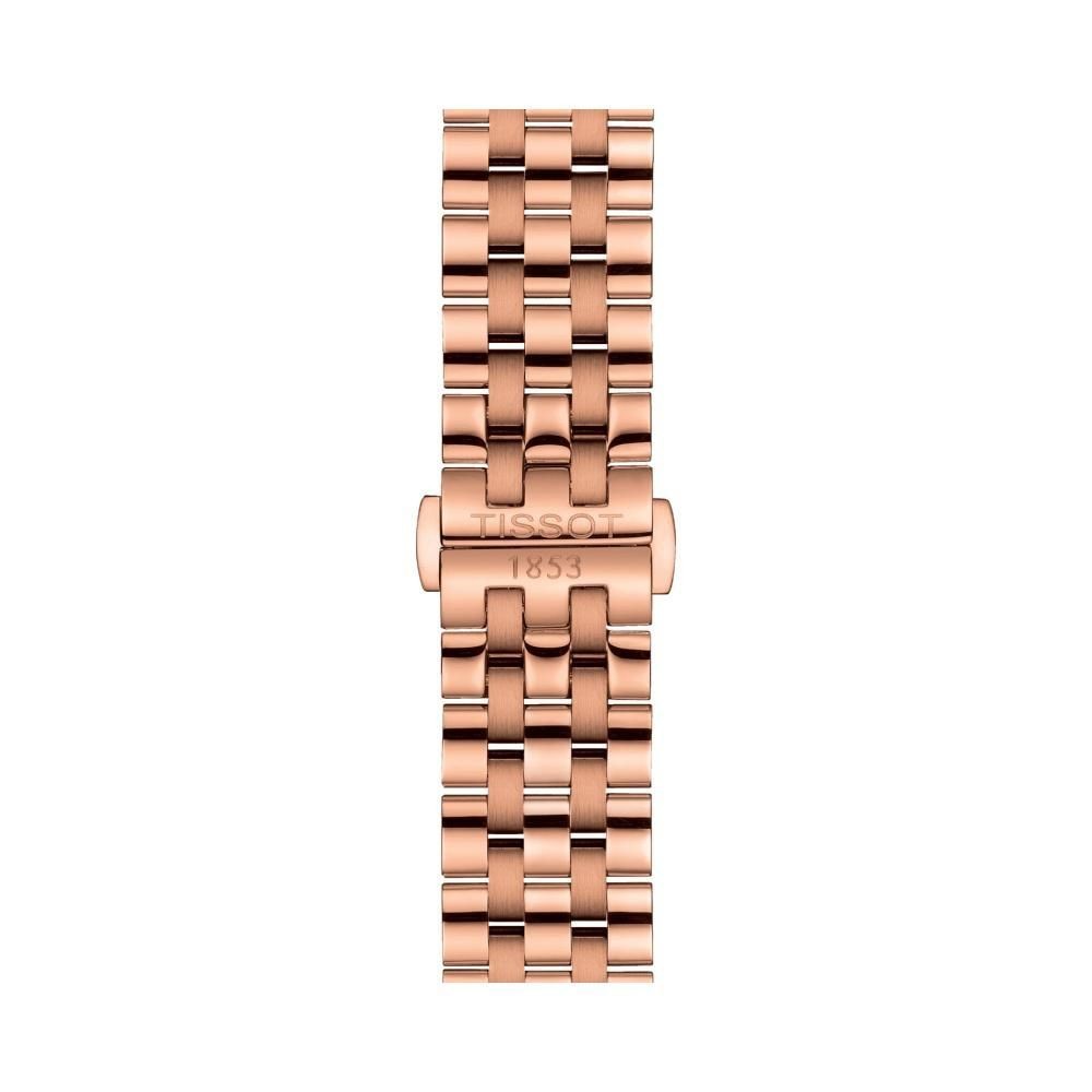 Tissot mens Carson Stainless Steel Dress Watch Rose Gold